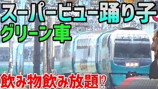 30) Drinking a lot of drinks in the Super View Odoriko second floor green car!? [Tokyo vacation, ...