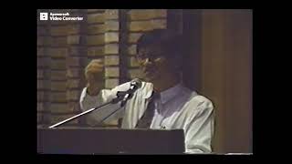 21  李敏勇 楊逵劇本 介紹 四季紅 1993 楊逵音樂會 來賓致詞。