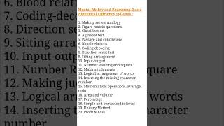 Patwari Maths Reasoning syllabus|| #patwariexam #syllabus #maths