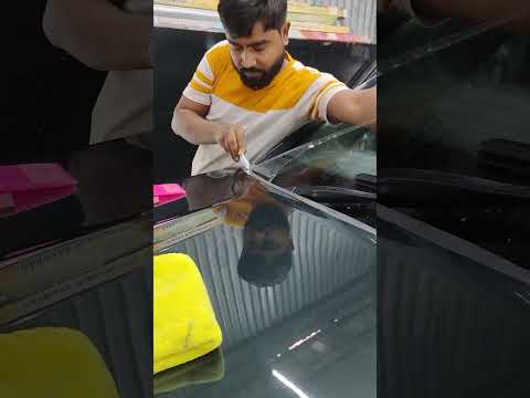 Ppf Cutting Finishing Car Bonnet paint protection flim   #ppf #detailing #shorts #viral #automobile