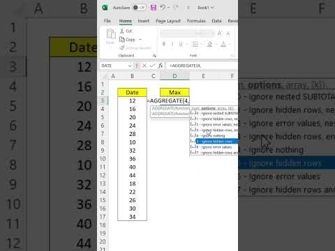 Aggregate Formula in Excel #trending #shorts  #youtube  #viral #excel #ytshorts  #excel #viralvideo