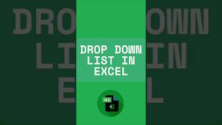 DROP DOWN List in #Excel 🎯 Data Validation Trick #exceltips #exceltricks