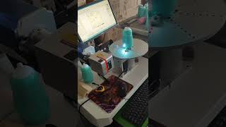 Phezer PL2 fiber laser machine with rotary table for engraving stainless steel cups