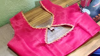 Blouse Design Cutting And Stitching Back Neck Blouse Design//Blouse ke Design