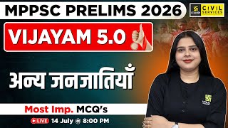 MP GK for MPPSC Prelims 2026 | Other Tribes | MCQ's | By Nidhi Ma'am | MPPSC Utkarsh