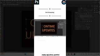 Font design in Photoshop #photoshop #ps #computer #photoshoptutorial  #fontdesign #ontimeupdates