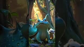 Bear Cub Turns Into a Dragon!  Epic Rescue by Father Bear#BearAdventure#ShortsAnimation#PixarStyle