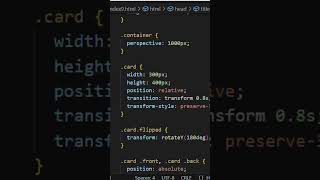 🔥CSS 3D Login & Registration Form with html,css,javascript #webteacher #coding #shorts
