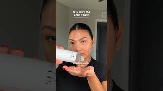 Calming skin prep for acne prone skin #acnemakeup #makeuproutine #skincareroutines