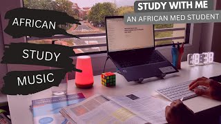 Learn from an African Med Student: 1 Hour Study with me live with music & Pomodoro Technique