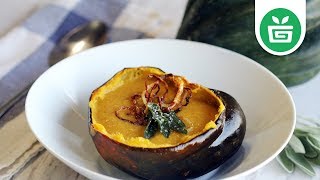 VEGAN || Spicy Acorn Squash Soup