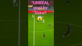 Saka DESTROYS AC Milan Defence! 😳🔥 #Arsenal #Shorts  #viralshorts #football #fanpage