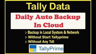 How to Take Tally Auto Bakcup in Cloud | Tally ka Bakcup cloud Mein Kese Kare | Tally Backup