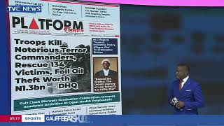 TVC Newspaper Review: 2027: PDP Seeks Viable Candidate To Challenge Tinubu