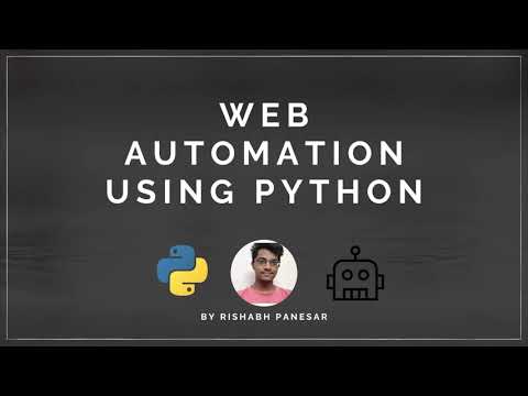 Web Automation Using Python for Beginners | #WebAutomation #PythonTutorials