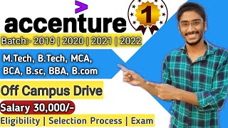🔴Accenture 2022 Hiring -Off Campus Drive 2019-22 Batch | All Degree Eligible | Accenture Hiring