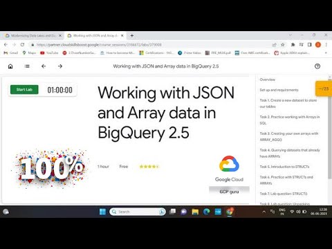 Working with JSON and Array data in BigQuery 2.5 | Google Cloud Platform| GCP Data Engineer