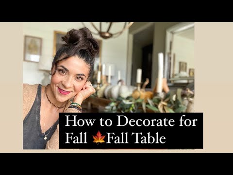 How to Decorate for Fall 🍁Fall Table