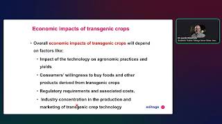 Intellectual Property and Patents - Economic impacts of transfenic crops