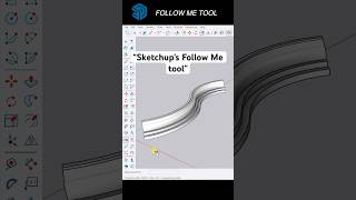 Sketchup’s Follow Me tool = magic for 3D detailing #sketchuponline #sketchuptutorial #3dmodeling
