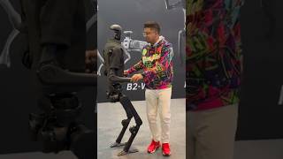 Dancing with a $150,000 Robot 🤖 #Shorts #ces2024