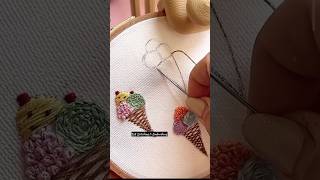 Easy hand embroidery #shorts #trending #stitch #embroidery #ytshorts #viral