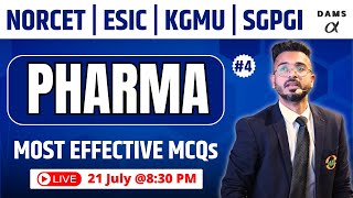 SGPGI, KGMU, ESIC , NORCET Special Pharmacology Class | By Dr Gaurav Tehri Sir | Important Questions
