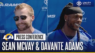Sean McVay & Davante Adams Address The Media Following Fourth Day Of Training Camp