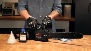 How to Add Bar and Chain Oil to Your Electric Chainsaw