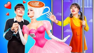 How to Escape From the Squid Game Doll’s Prison?! Ballerina Cappuccina in Real Life!
