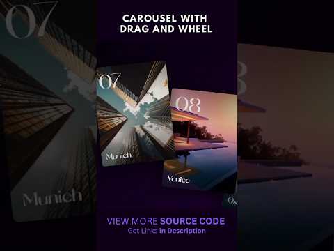 32/100 HTML/CSS/JS Animation: Carousel with drag and wheel