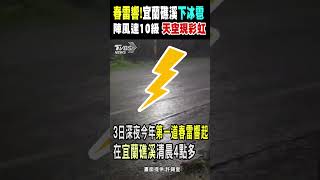 春雷響!宜蘭礁溪下冰雹 陣風達10級 天空現彩虹｜TVBS新聞 @TVBSNEWS01