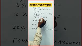 Percentage trick 🔥||NTPC maths|#viralvideo#viralshorts#viralmaths#maths#mtsmaths