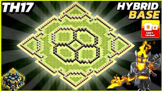 NEW BEST! TH17 Hybrid Base Link 2025!  – Copy base link Town Hall 17 base - Clash of Clans Eps. 1444