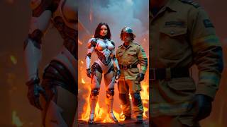 AI Humanoid Robot Firefighter in Action: The Next-Gen Superhero? #humanoid #aisuperhero #firefighter