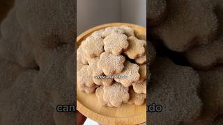 Amanteigados de canela 🍂 #bolachinha #bolacha #receitas #biscoito