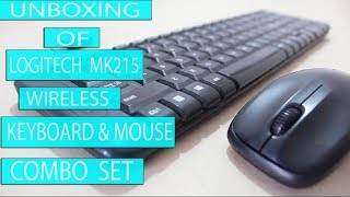 [UNBOXING] LOGITECH MK215 WIRELESS KEYBOARD & MOUSE COMBO!!best combo set 😃⌨