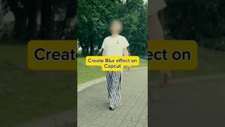 How to Blur a video part in Capcut #capcut #shorts