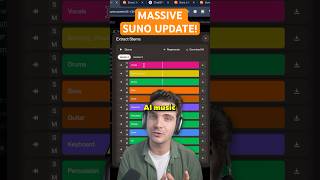 Suno AI Just Dropped This INSANE Music Editing Update that lets you Extract Stems! #suno #shorts