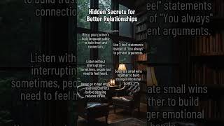 Hidden Secrets for Better Relationships #shorts #relationshiptips #lovehacks #datingadvice