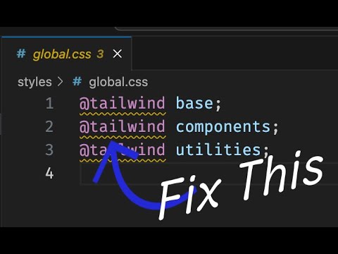 How to Fix TailwindCSS At Rule Warning? 2 Quick Tips for #tailwindcss
