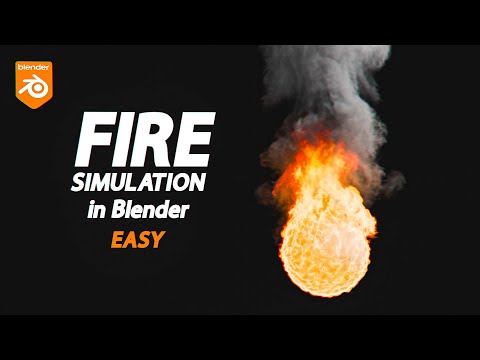 Realistic FIRE simulation in Blender - Lighting a match