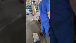 出口美国页岩气常用钢跳板设备，每分钟可达15米#全自动钢踏板成型机#页岩气钢踏板设备#Shale gas steel pedal equipment