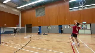 22.0513 練波 1頭頂直線 2挑對手drop波 3頭頂上斜 4挑擋於半場/斜半場￼ 5半場打全場