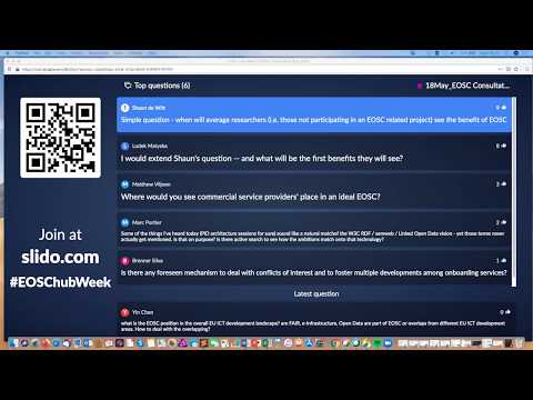 EOSC Consultation Day - 5 Q&A