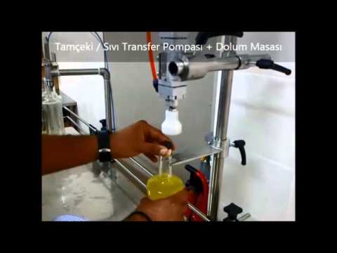 TAMÇEKİ / Sıvı Transfer Pompası + Dolum Masası