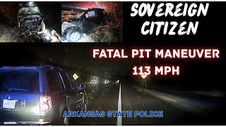 FATAL POLICE PURSUIT: 🔴 Raw video shows sovereign citizen flee Arkansas State Police - 113 MPH PIT