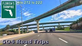 ⁴ᴷ Road Trip #1128 - Florida's Turnpike S - Mile 272-222 | Ocoee/Gotha/Orlando/Kissimmee/St. Cloud