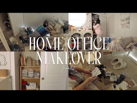 Mini Home Office Makeover P2 | reorganizing, ikea tonstad cabinet, final look 🌱