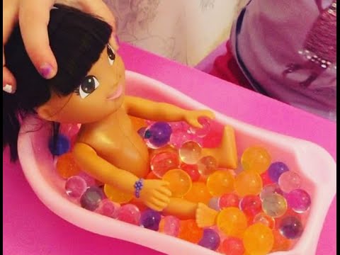 ORBEEZ BATH WITH BABY ALIVE DOLL!!